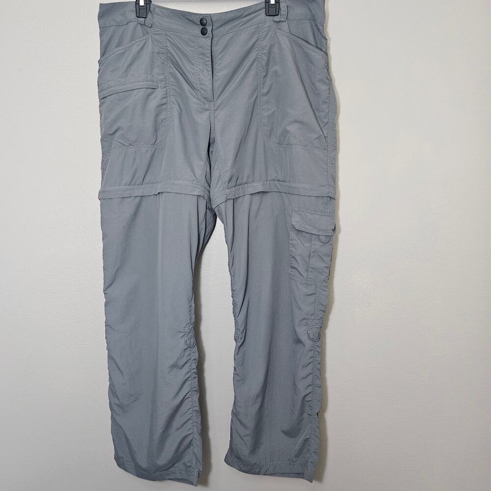Magellan Outdoors Women’s 16 Convertible Hiking Pants Shorts Gray Nylon Gorpcore